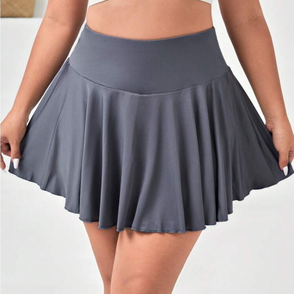 Slate Grey Tennis Sport Skort with Pockets - as is - Picture 13 of 16